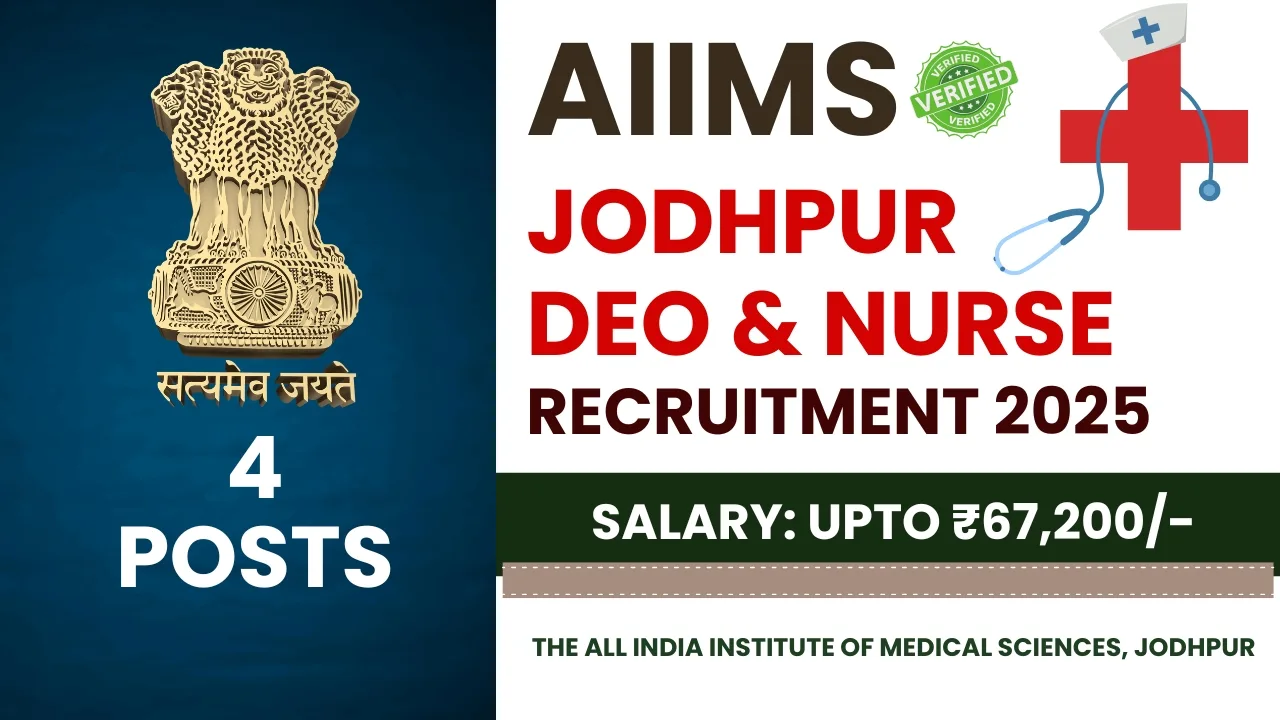AIIMS Jodhpur Recruitment 2025