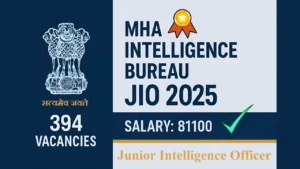 IB JIO Recruitment 2025