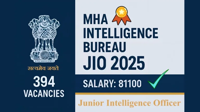IB JIO Recruitment 2025