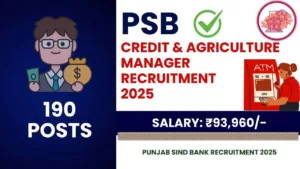 Punjab Sind Bank Recruitment 2025