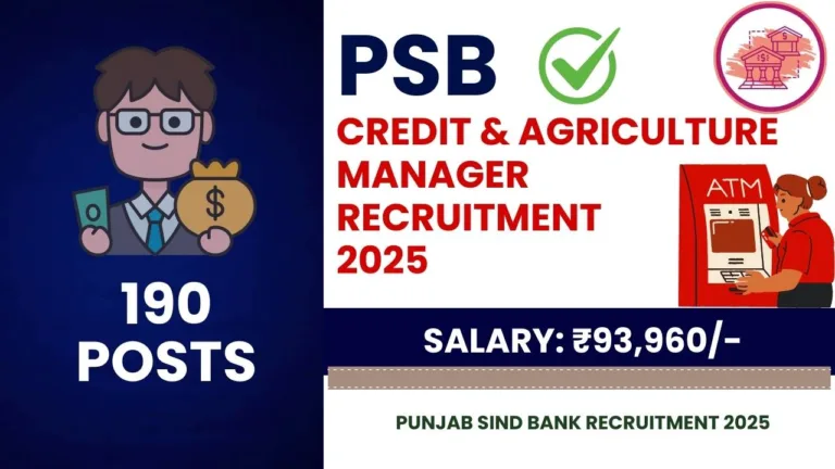 Punjab Sind Bank Recruitment 2025