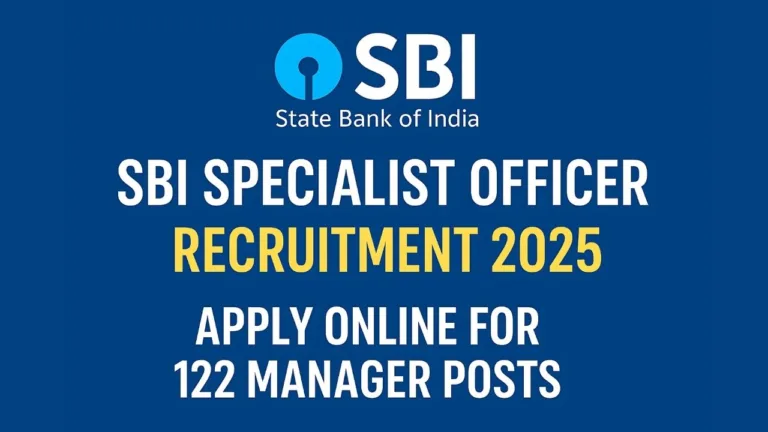 SBI Specialist Officer RECRUITMENT 2025